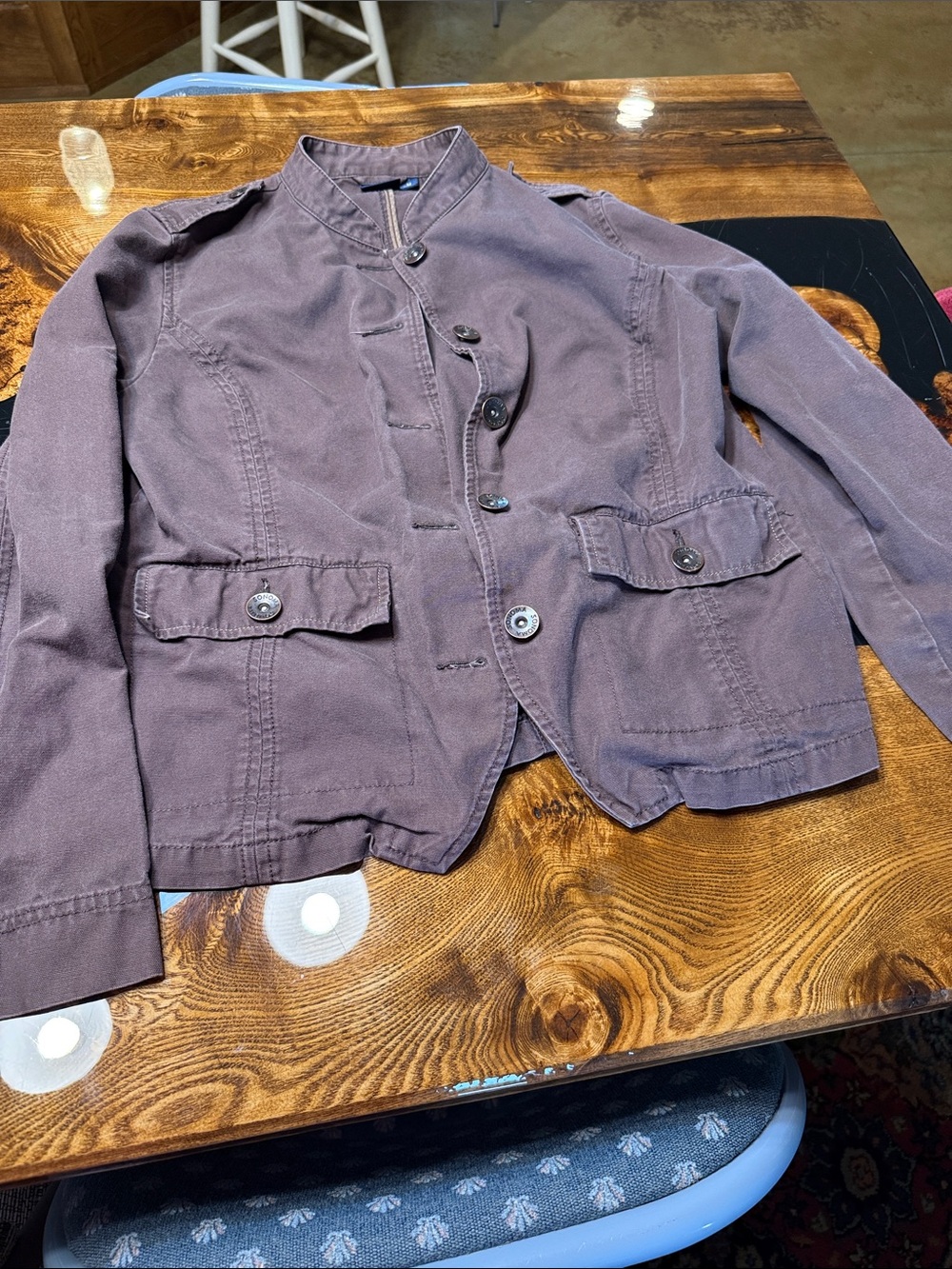 Sonoma Brown Utility Jacket with Button Pockets